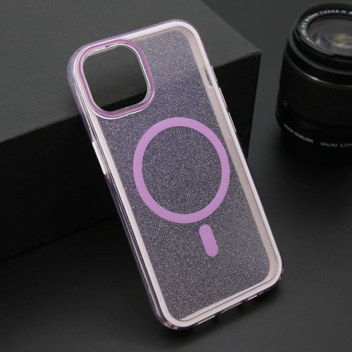 Futrola CRYSTAL MagSafe za iPhone 13 (6.1) ljubicasta (MS).