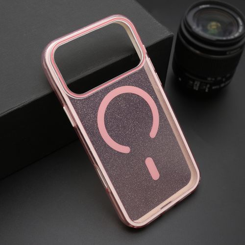 Futrola CRYSTAL MagSafe za iPhone 17 Pro Max (6.9) roze (MS).