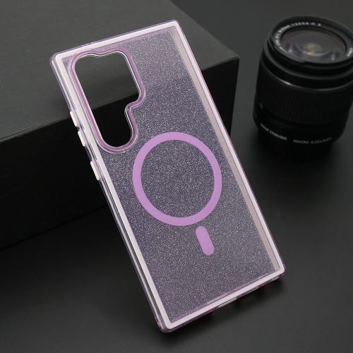 Futrola CRYSTAL MagSafe za Samsung S928 Galaxy S24 Ultra 5G ljubicasta (MS).