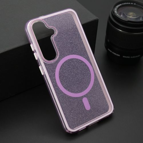 Futrola CRYSTAL MagSafe za Samsung S921 Galaxy S24 5G ljubicasta (MS).