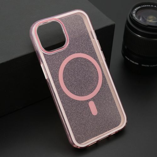 Futrola CRYSTAL MagSafe za iPhone 13 (6.1) roze (MS).