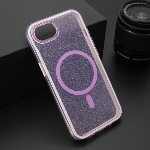 Futrola CRYSTAL MagSafe za iPhone 16e ljubicasta (MS).