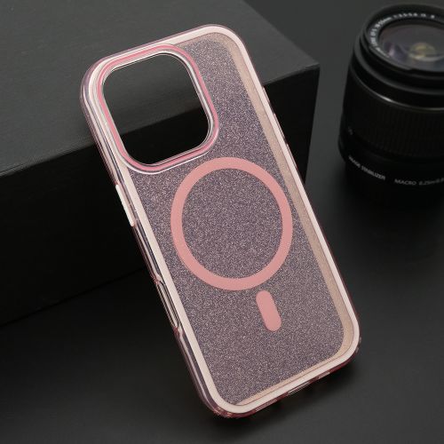 Futrola CRYSTAL MagSafe za iPhone 16 Pro (6.3) roze (MS).