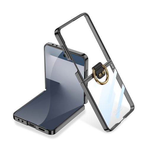 Futrola RING LINES za Samsung F751B Galaxy Z Flip 7 5G crna (GKK case) (MS).