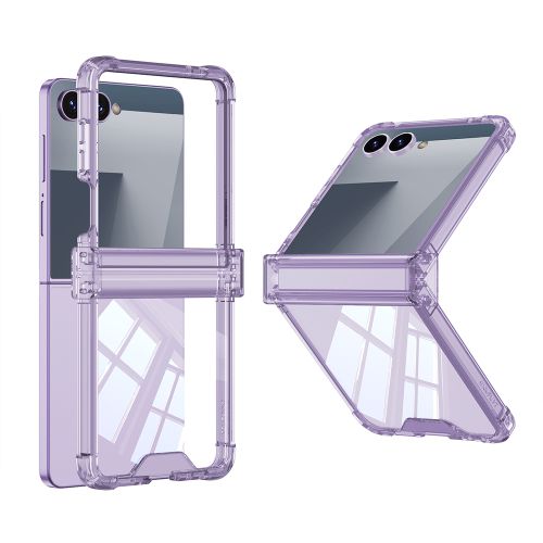 Futrola Transparent COLOR LINE za Samsung F751B Galaxy Z Flip 7 5G ljubicasta (GKK case) (MS).