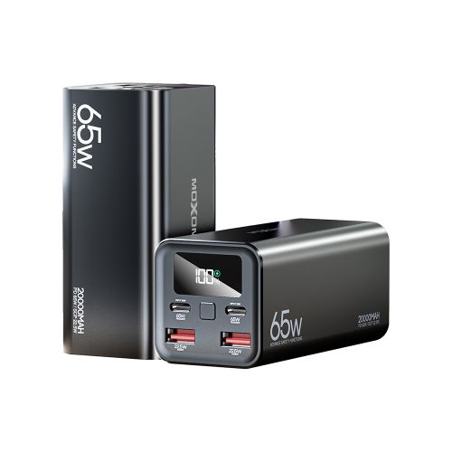 Power Bank baterija Moxom MX-PB72 PD65W+ QC22.5W 65W 20000mAh crni (MS).