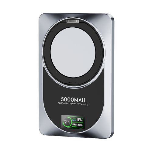 Power Bank baterija Moxom MX-PB182 360 Rotate Magsafe PD20W+15W magnetic fast 5000mAh crni (MS).