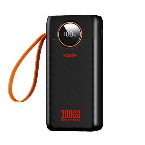 Power Bank baterija Moxom MX-PB167 fast 20W PD +22.5W 30000mAh crni (MS).
