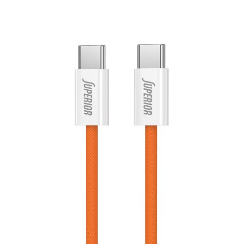 USB data kabl Superior SU-K1025 Type C na Type C 60W 1m narandžasti (MS).
