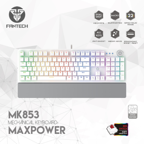 Tastatura Mehanicka Gaming Fantech MK853 RGB Maxpower (red switch) Space Edition.