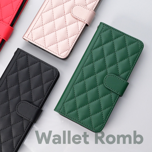 Futrola Wallet Romb za Samsung A556 Galaxy A55 5G crvena.
