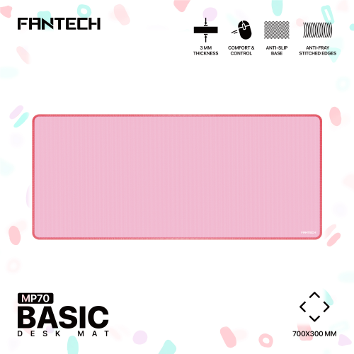 Podloga za mis Fantech MP70 Deskmat pink.