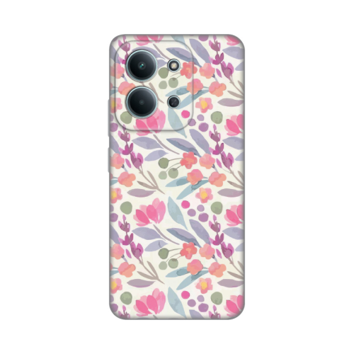 Silikonska futrola print za Xiaomi Redmi 15C 4G Watercolor Flowers.