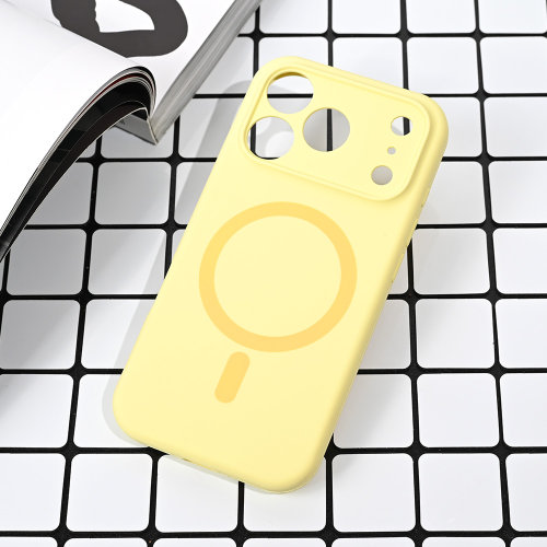 Futrola Magsafe Pure color za iPhone 17 Pro zuta.