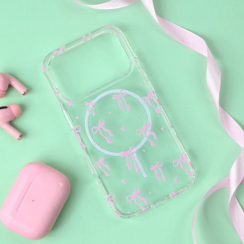 Futrola print Magsafe za iPhone 17 Pro Cute Bow.