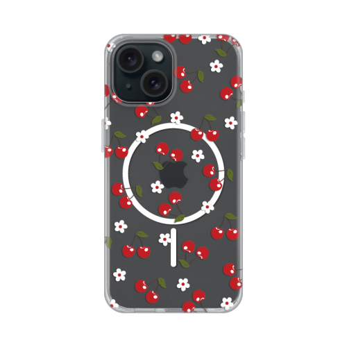Futrola print Magsafe za iPhone 15 Cute Cherries.
