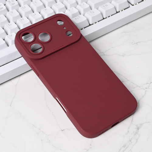 Futrola Silikon Pro Camera za iPhone 17 Pro Max 6.9 bordo.