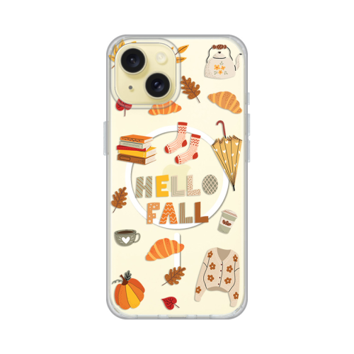 Futrola print Magsafe za iPhone 15 Hello Fall.