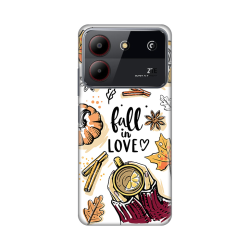 Silikonska futrola print za ZTE Blade A54 Fall in Love.