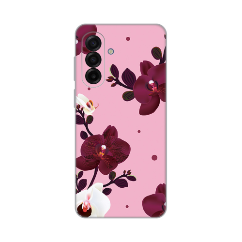 Silikonska futrola print Skin za Samsung A175 Galaxy A17 Pink Orchid.