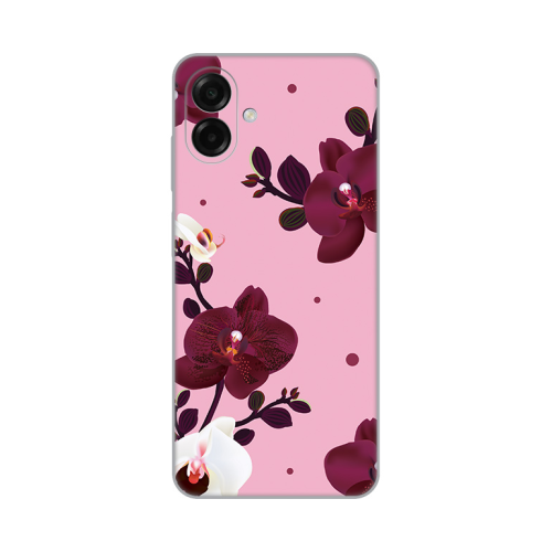 Silikonska futrola print Skin za Samsung A075F Galaxy A07 Pink Orchid.