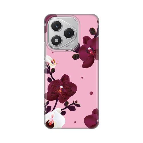 Silikonska futrola print Skin za Huawei Honor 400 Lite Pink Orchid.