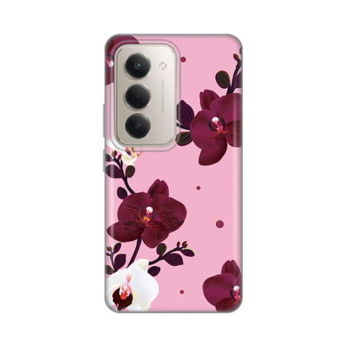 Silikonska futrola print Skin za Xiaomi Redmi 15 4G Pink Orchid.