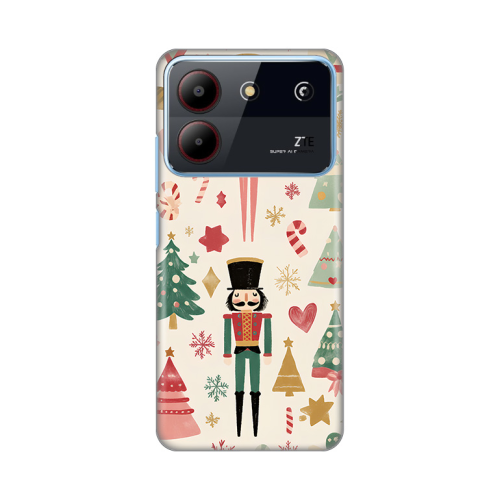 Silikonska futrola print za ZTE Blade A54 Vintage Christmas.