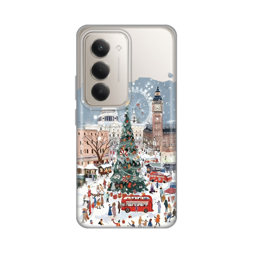 Silikonska futrola print Skin za Xiaomi Redmi 15 4G Christmas Town.