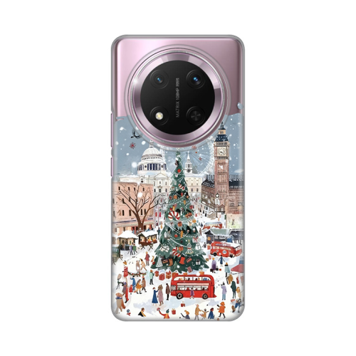 Silikonska futrola print Skin za Huawei Honor Magic 7 lite Christmas Town.