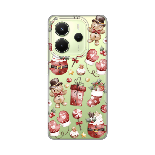 Silikonska futrola print Skin za Xiaomi Redmi Note 14 4G (SRB) Cozy Christmas.
