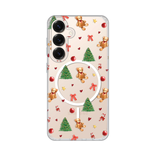Futrola print Magsafe za Samsung S931 Galaxy S25 Merry Bear.