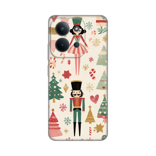 Silikonska futrola print za Xiaomi Redmi 15C 4G Vintage Christmas.