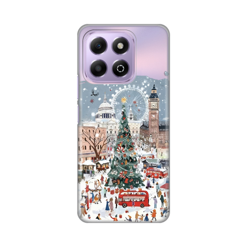 Silikonska futrola print Skin za Huawei Honor X6b Chistmas Town.