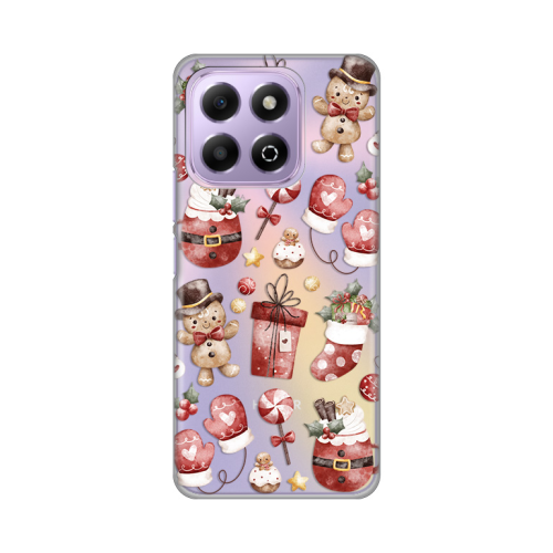 Silikonska futrola print Skin za Huawei Honor X6b Cozy Christmas.