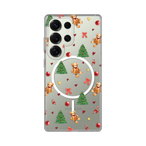 Futrola print Magsafe za Samsung S938 Galaxy S25 Ultra Merry Bear.