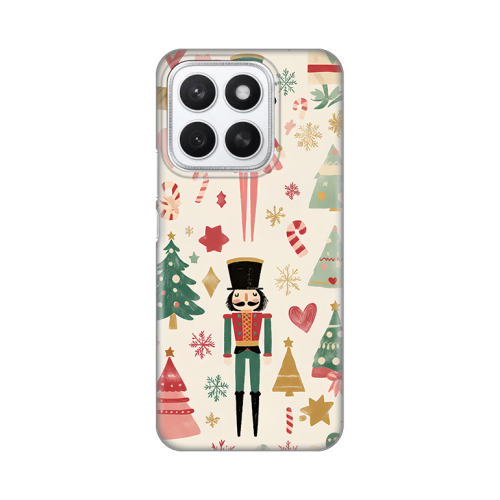 Silikonska futrola print za Huawei Honor X8c Vintage Christmas.
