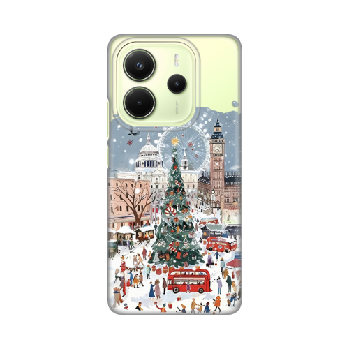 Silikonska futrola print Skin za Xiaomi Redmi Note 14 4G (SRB) Christmas Town.