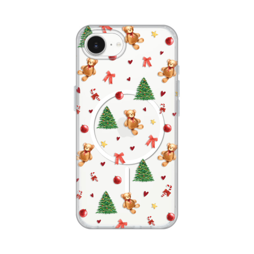 Futrola print Magsafe za iPhone 16e Merry Bear.