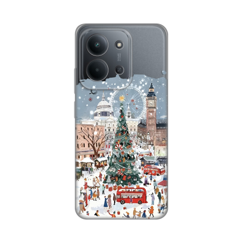 Silikonska futrola print Skin za Xiaomi Redmi 15C 4G Christmas Town.
