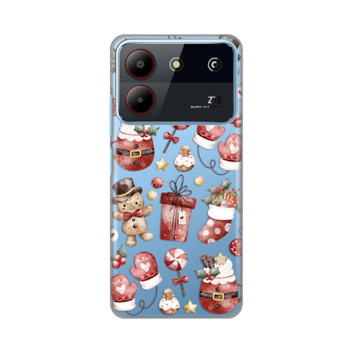 Silikonska futrola print Skin za ZTE Blade A54 Cozy Christmas.