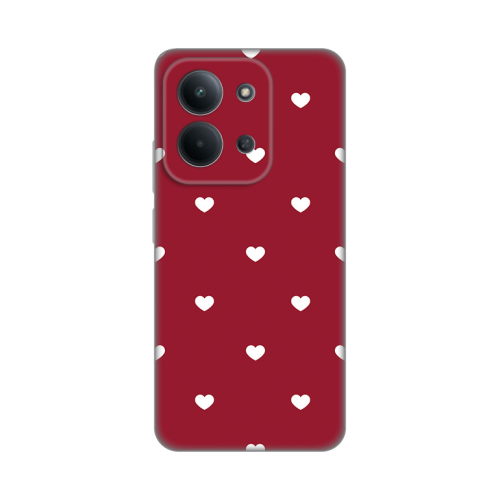 Silikonska futrola print Skin za Xiaomi Redmi 15C 4G Burgundy Hearts.