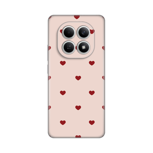 Silikonska futrola print za Xiaomi Redmi Note 15 4G Beige Hearts.