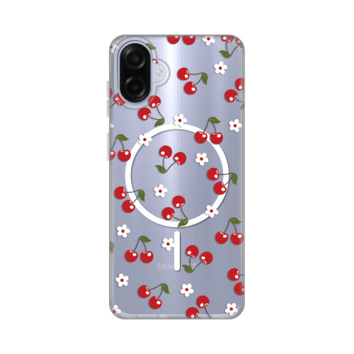Futrola print Magsafe za Samsung A075F Galaxy A07 Cute Cherries.