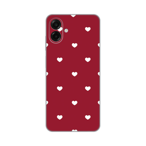 Silikonska futrola print Skin za Samsung A075F Galaxy A07 Burgundy Hearts.