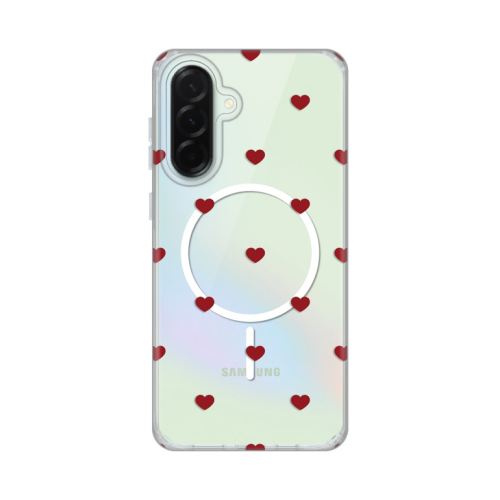 Futrola print Magsafe za Samsung A366 Galaxy A36 5G Red Hearts.
