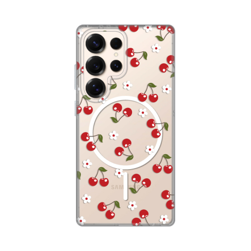 Futrola print Magsafe za Samsung S938 Galaxy S25 Ultra Cute Cherries.