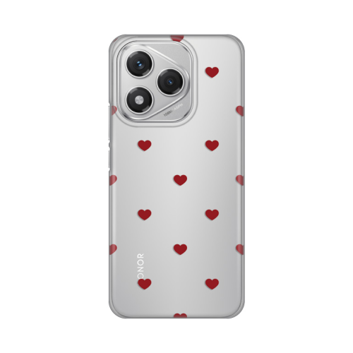 Silikonska futrola print za Huawei Honor 400 Lite Red Hearts.