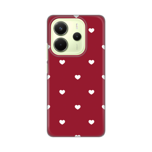 Silikonska futrola print Skin za Xiaomi Redmi Note 14 4G (SRB) Burgundy Hearts.