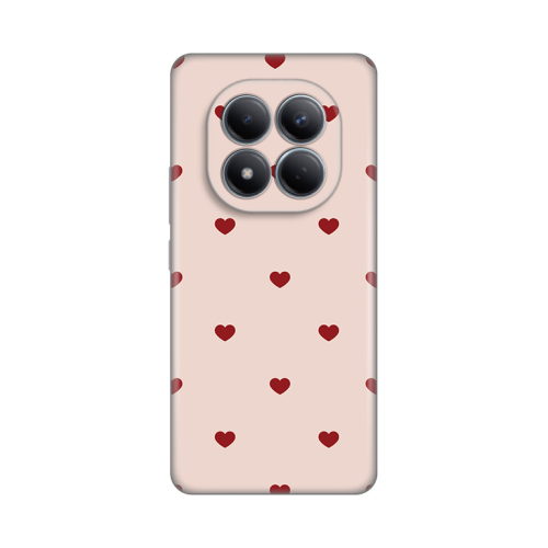 Silikonska futrola print za Xiaomi Redmi Note 15 Pro 4G Beige Hearts.